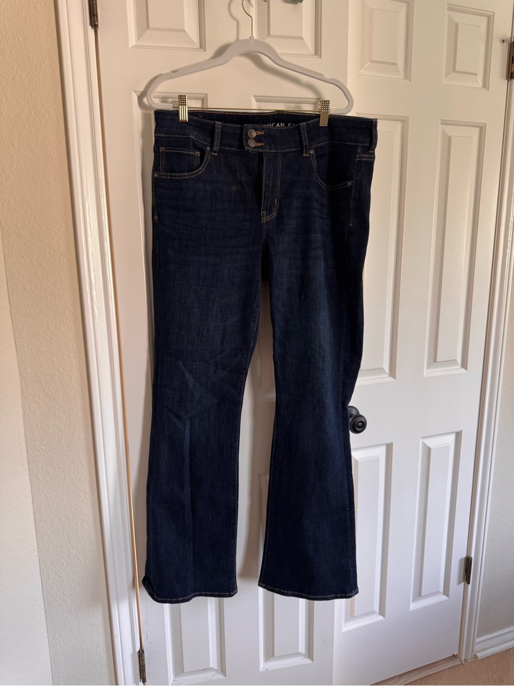 American Eagle Outfitters Dark Indigo Wide Leg Jeans